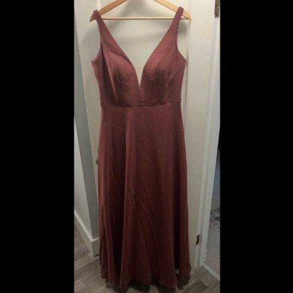 Sorella Vita Bridesmaid Dress Sangria - Picture 2 of 6